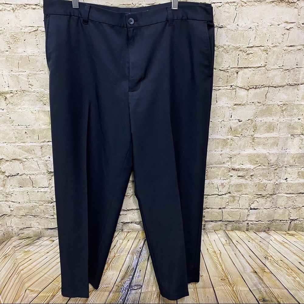 Chaps Golf Navy Blue Flat Front Dress Pants